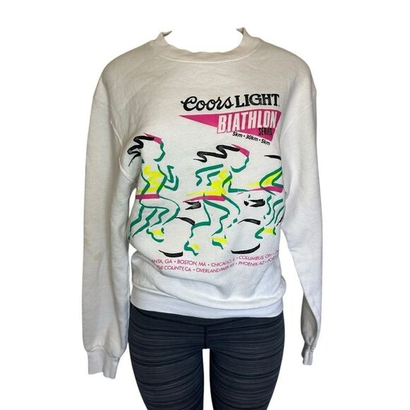 Vintage Coors light 90’s pullover sweatshirt unisex men’s womens small medium - Picture 1 of 9